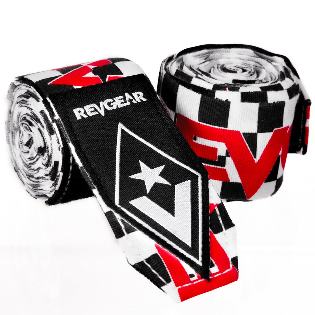 REVGEAR - PRO SERIES ELASTIC HAND WRAPS | CHECKER | 2 IN X 180 IN