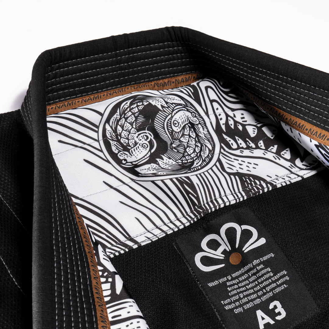 NAMI “Sōmen” Premium BJJ Gi - Black