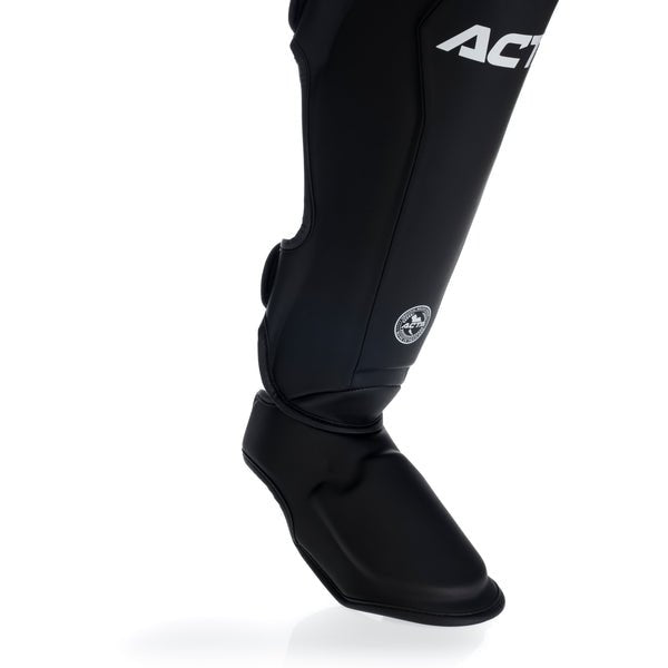ACTA Muay Thai Shin Guards - Black Collection - FightstorePro
