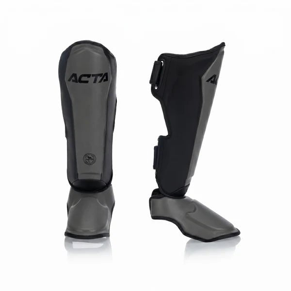 ACTA Muay Thai Striker Shin Guards - Black Collection - FightstorePro