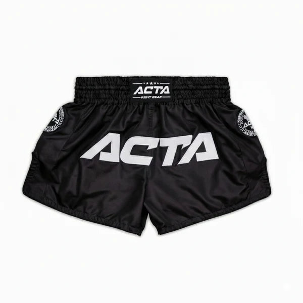 Acta Next-Gen Muay Thai Shorts - Black Collection - FightstorePro