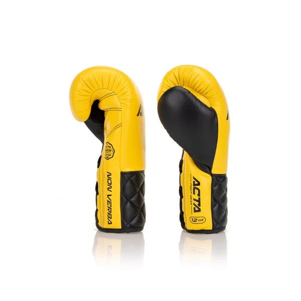 Acta Striker Lace Up Leather Boxing Gloves - Solar Collection - FightstorePro