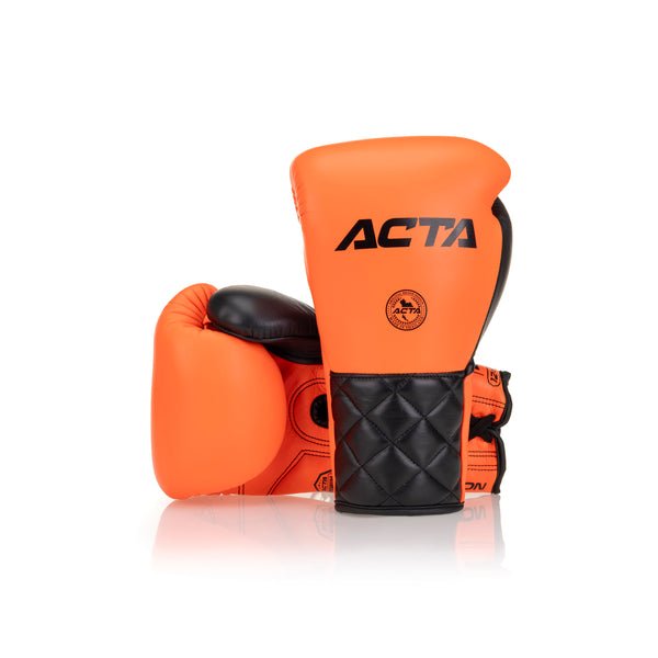 Acta Striker Lace Up Leather Boxing Gloves - Solar Collection - FightstorePro