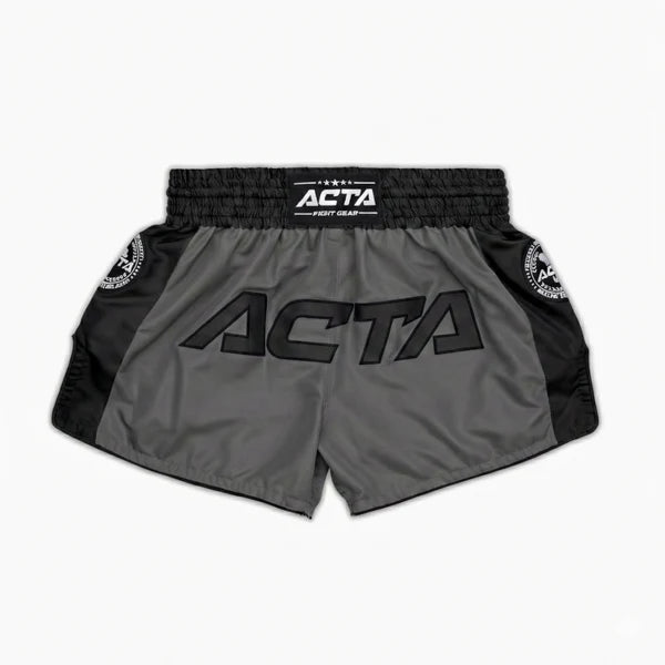 Acta Striker Muay Thai Shorts - Black Collection - FightstorePro