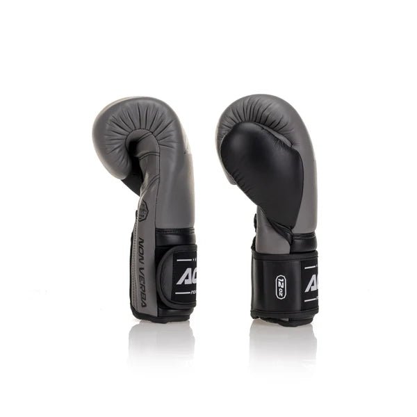 Acta Striker Velcro Leather Boxing Gloves - Black Collection - FightstorePro