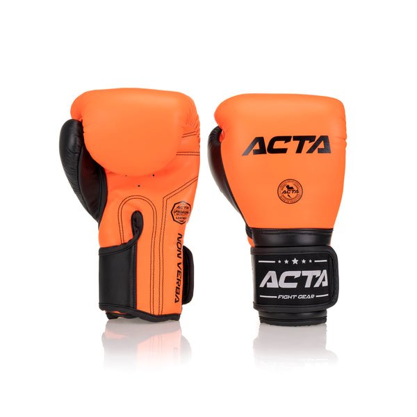 Acta Striker Velcro Leather Boxing Gloves - Solar Collection - FightstorePro