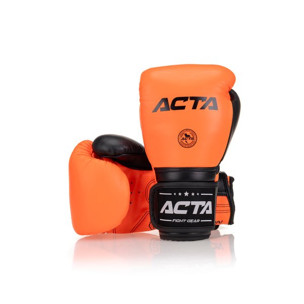 Acta Striker Velcro Leather Boxing Gloves - Solar Collection - FightstorePro