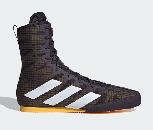 Adidas Box Hog 4 Boxing Boots - BLACK/YELLOW - FightstorePro