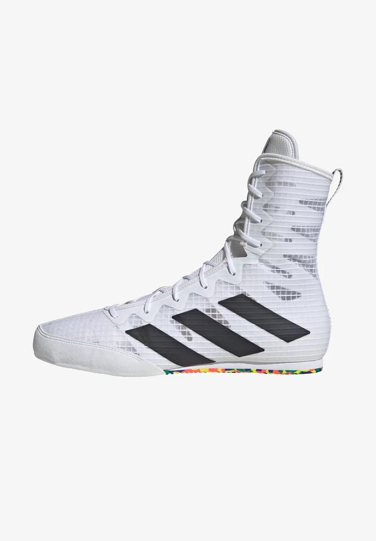 Box Hog 4 Men's Boxing Shoes - White - FightstorePro