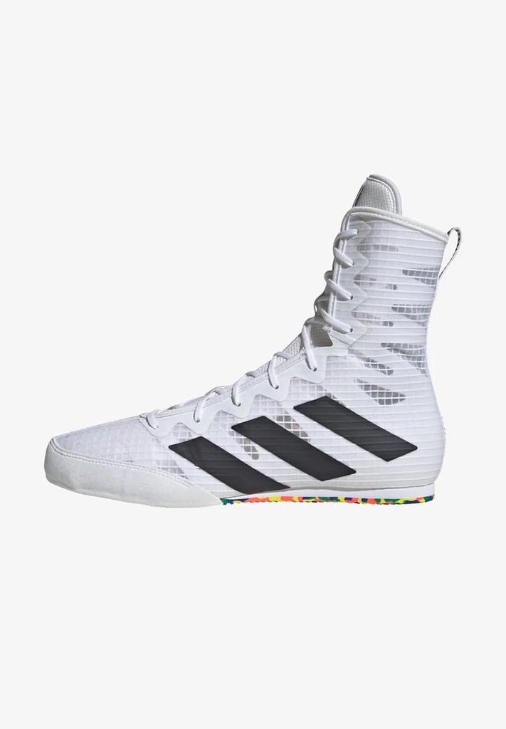 Box Hog 4 Men's Boxing Shoes - White - FightstorePro