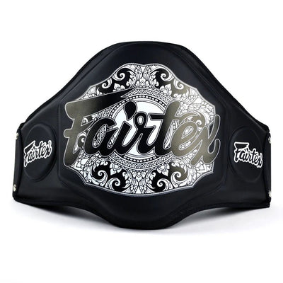 Fairtex BPV3 Black Lightweight Belly Pad - FightstorePro