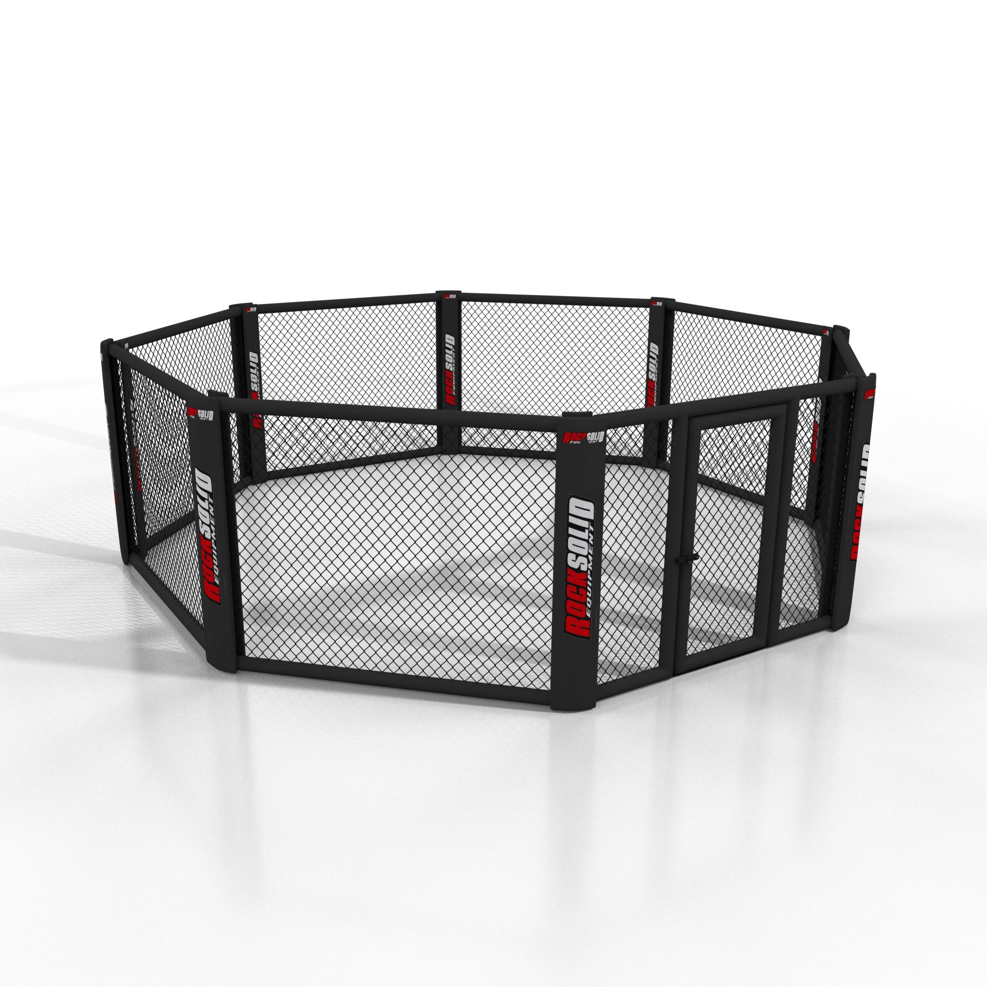 Floor MMA Cage — Hexagon & Octagon, Fully Padded - FightstorePro