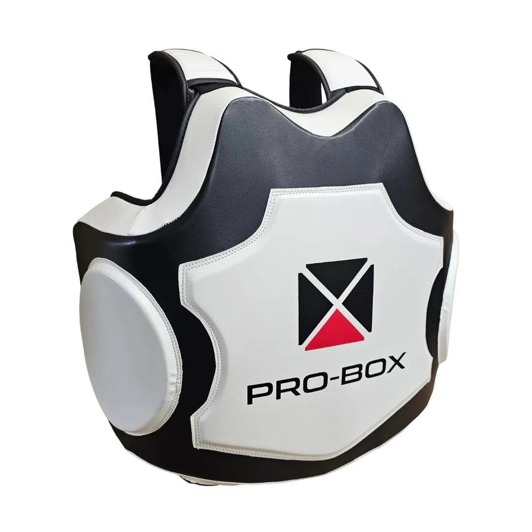 HI - IMPACT BODY PROTECTOR black - white - FightstorePro