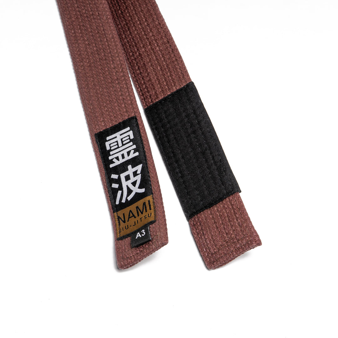 NAMI BJJ Belt - Premium Pearl Weave Ranked Jiu Jitsu Belt - FightstorePro