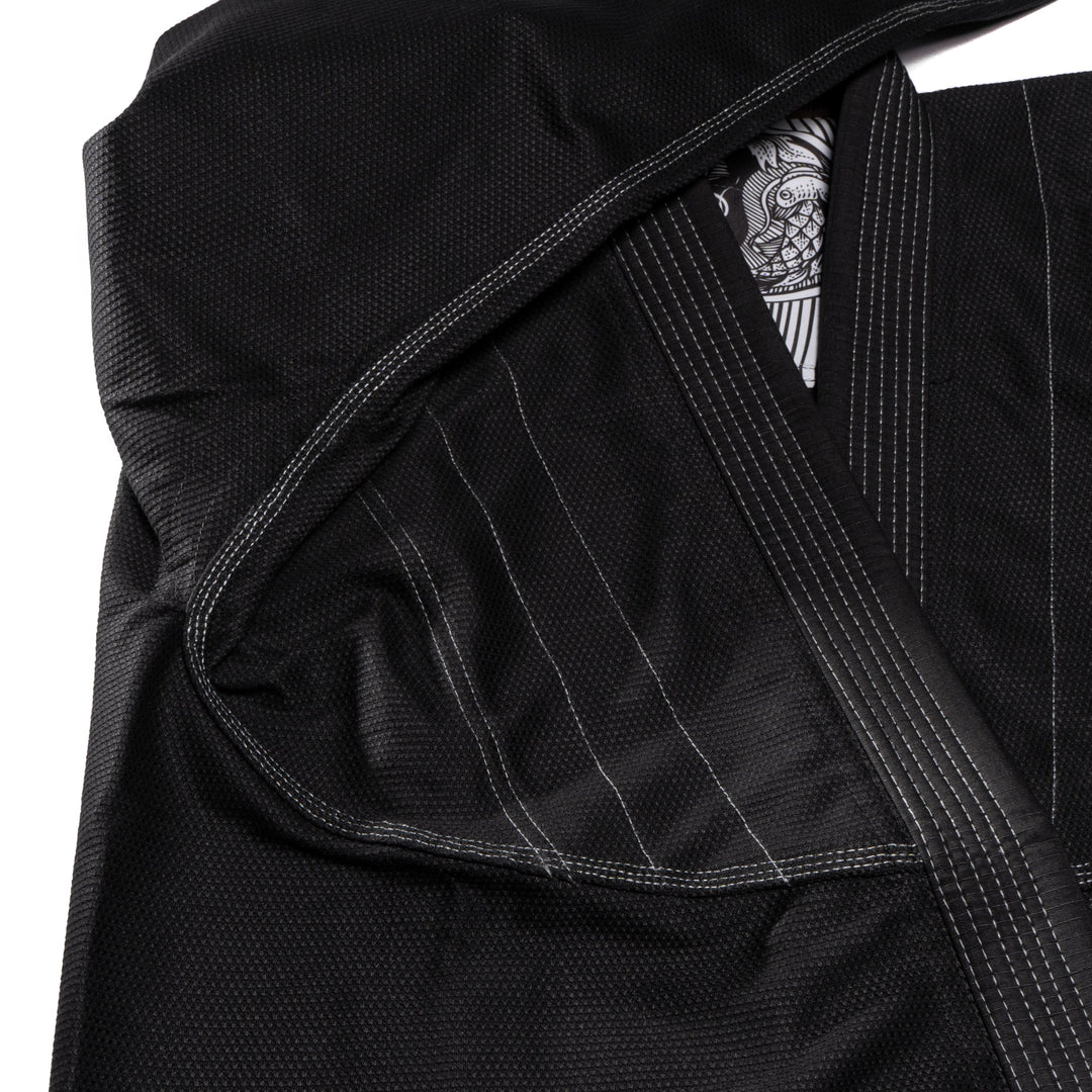 NAMI “Sōmen” Premium BJJ Gi - Black - FightstorePro