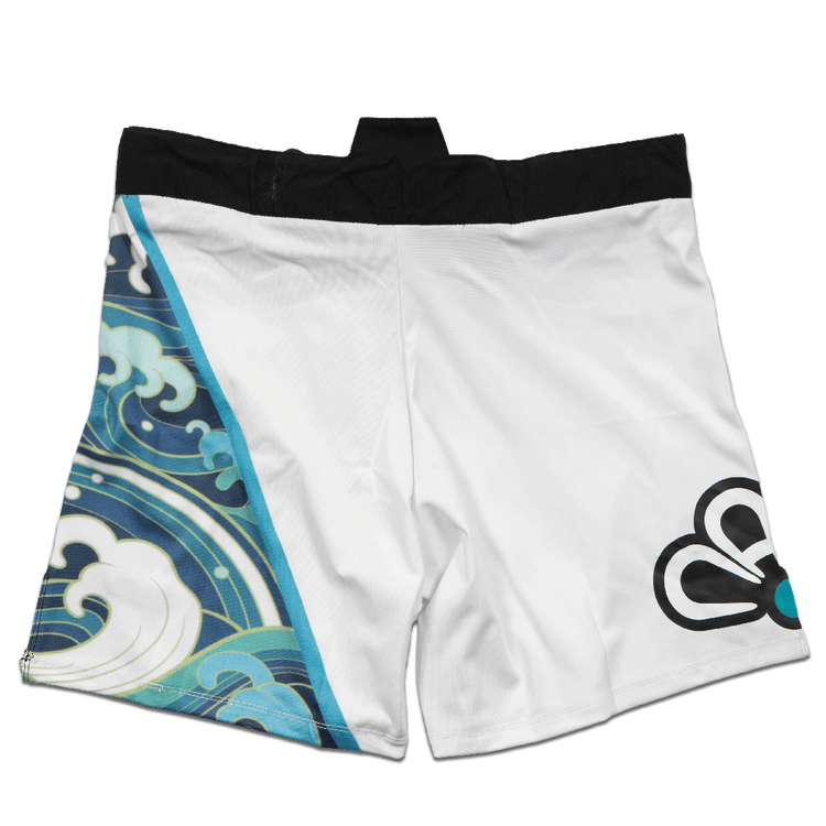 NAMI - UKIYO-E Fight Shorts "Ocean" - FightstorePro