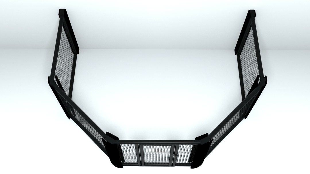 Partial MMA Cage — Wall-Mounted Cage for Space-Limited Gyms - FightstorePro