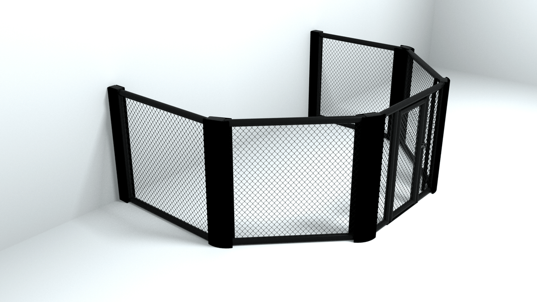 Partial MMA Cage — Wall-Mounted Cage for Space-Limited Gyms - FightstorePro