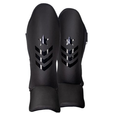 PREMIER DELUXE SHIN GUARDS - BLACK - FightstorePro