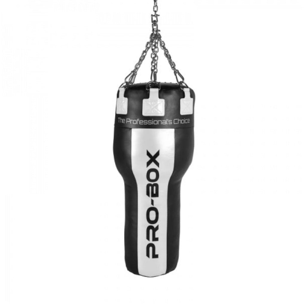 Pro Box 'Champ' 4ft Angle Bag, Black - White - FightstorePro