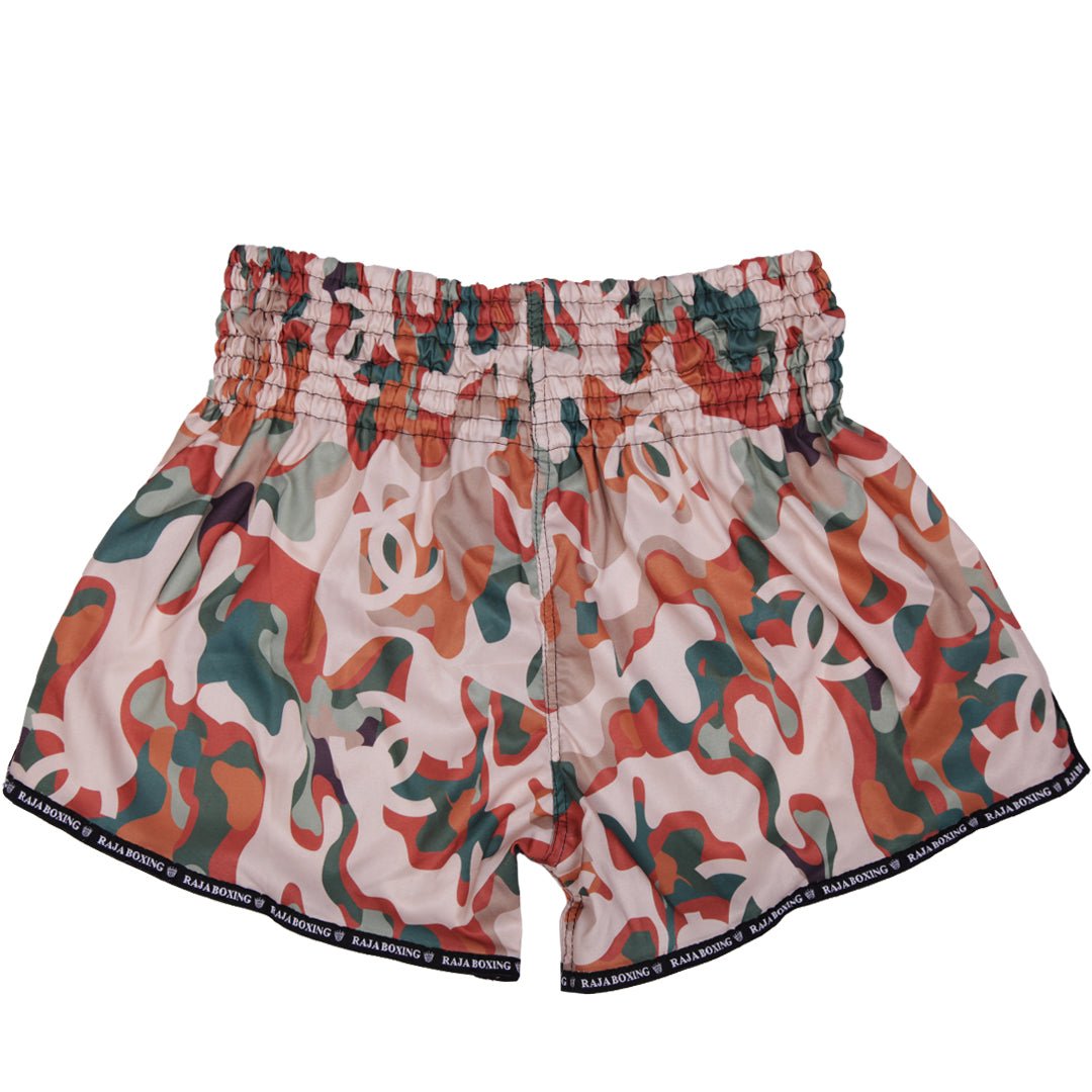 Raja Classic Muay Thai Shorts - Khaki Pattern - FightstorePro