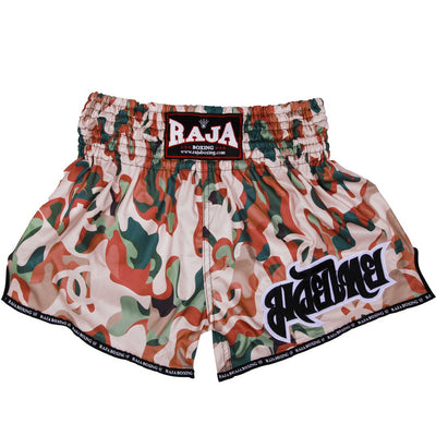 Raja Classic Muay Thai Shorts - Khaki Pattern - FightstorePro