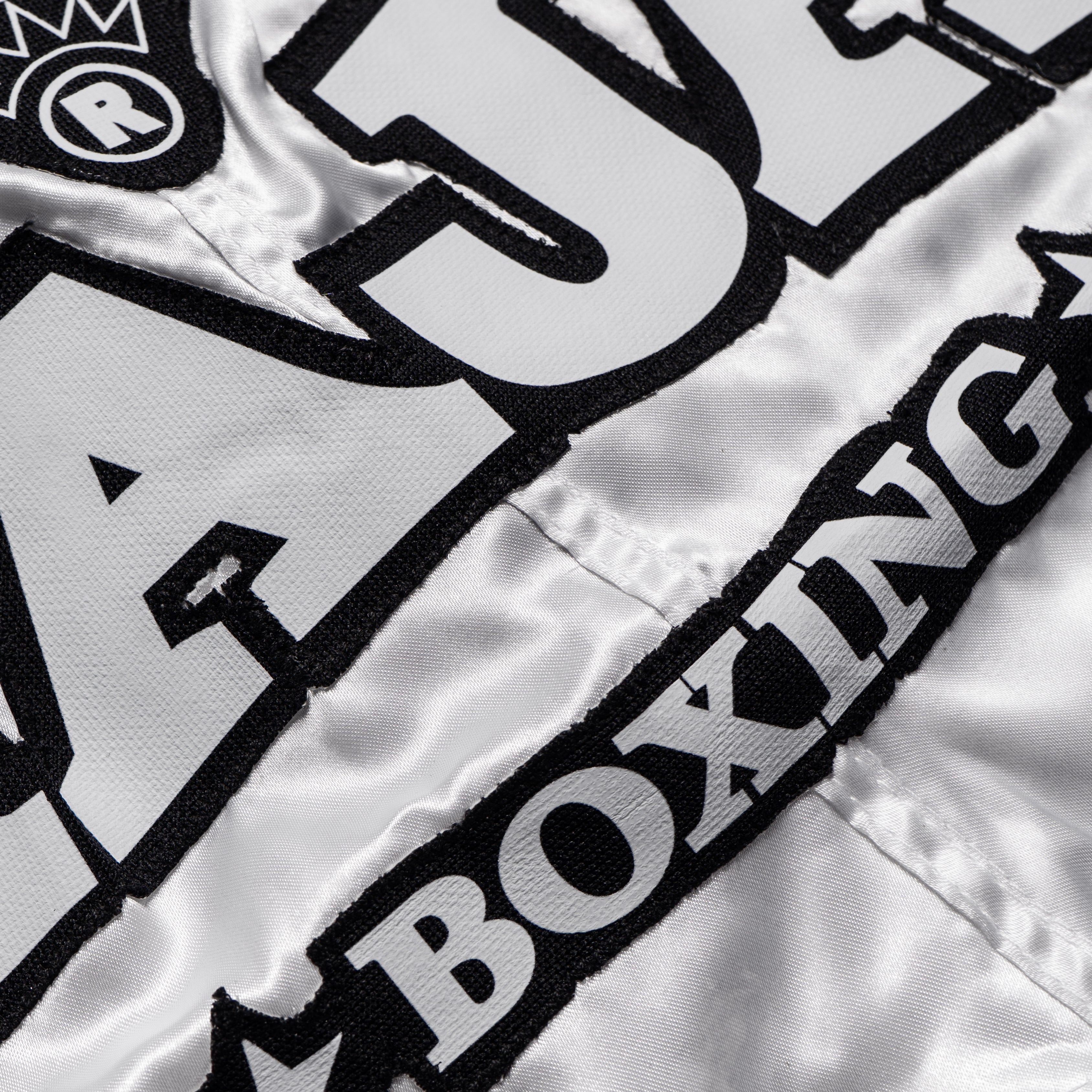 Raja Muay Thai Shorts - Black/White - FightstorePro
