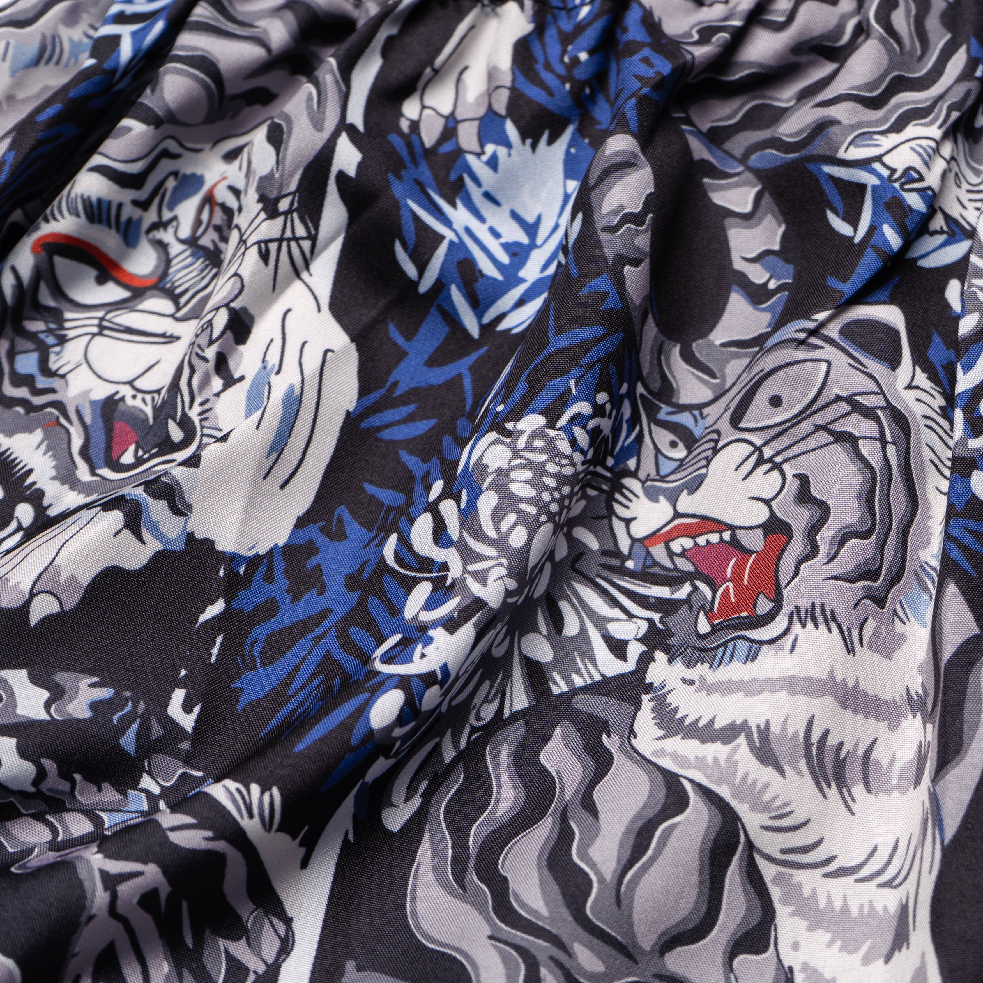 Raja Muay Thai Shorts - Blue Tiger - FightstorePro