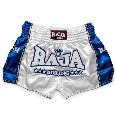 Raja Muay Thai Shorts - Blue/White - FightstorePro
