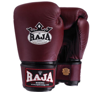 RBGV - 1 Raja Boxing Glove Burgundy - FightstorePro