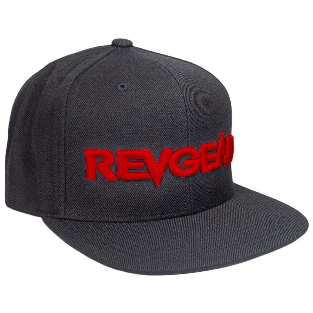 REVGEAR - 3D PREMIUM SNAPBACK HAT - Black/red - FightstorePro
