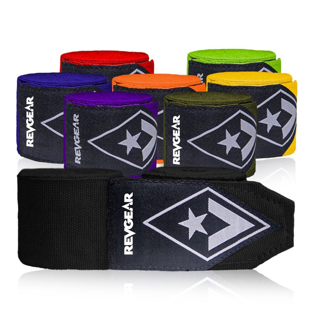 REVGEAR - Boxing Hand Wraps - 4.5 metre - Suitable for all Striking Combat Sports - Colours Collection - FightstorePro