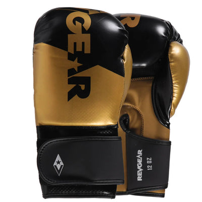 Revgear Pinnacle 2.0 Boxing Gloves - Black Gold - FightstorePro