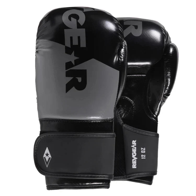 REVGEAR - Pinnacle Boxing Gloves - Black Collection - FightstorePro