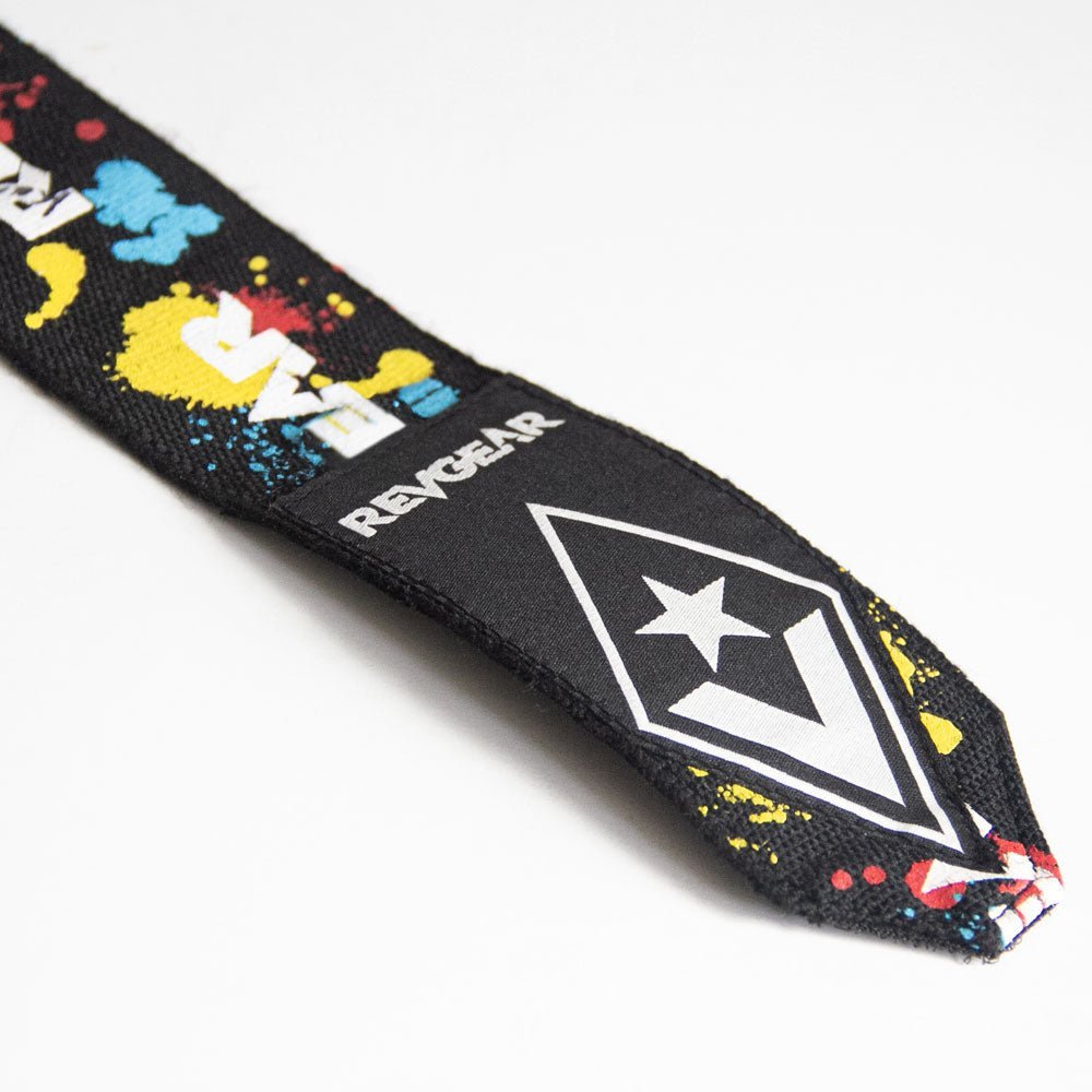 REVGEAR - PRO SERIES ELASTIC HAND WRAPS | SPLATTER | 2 IN X 180 IN - Colours Collection - FightstorePro