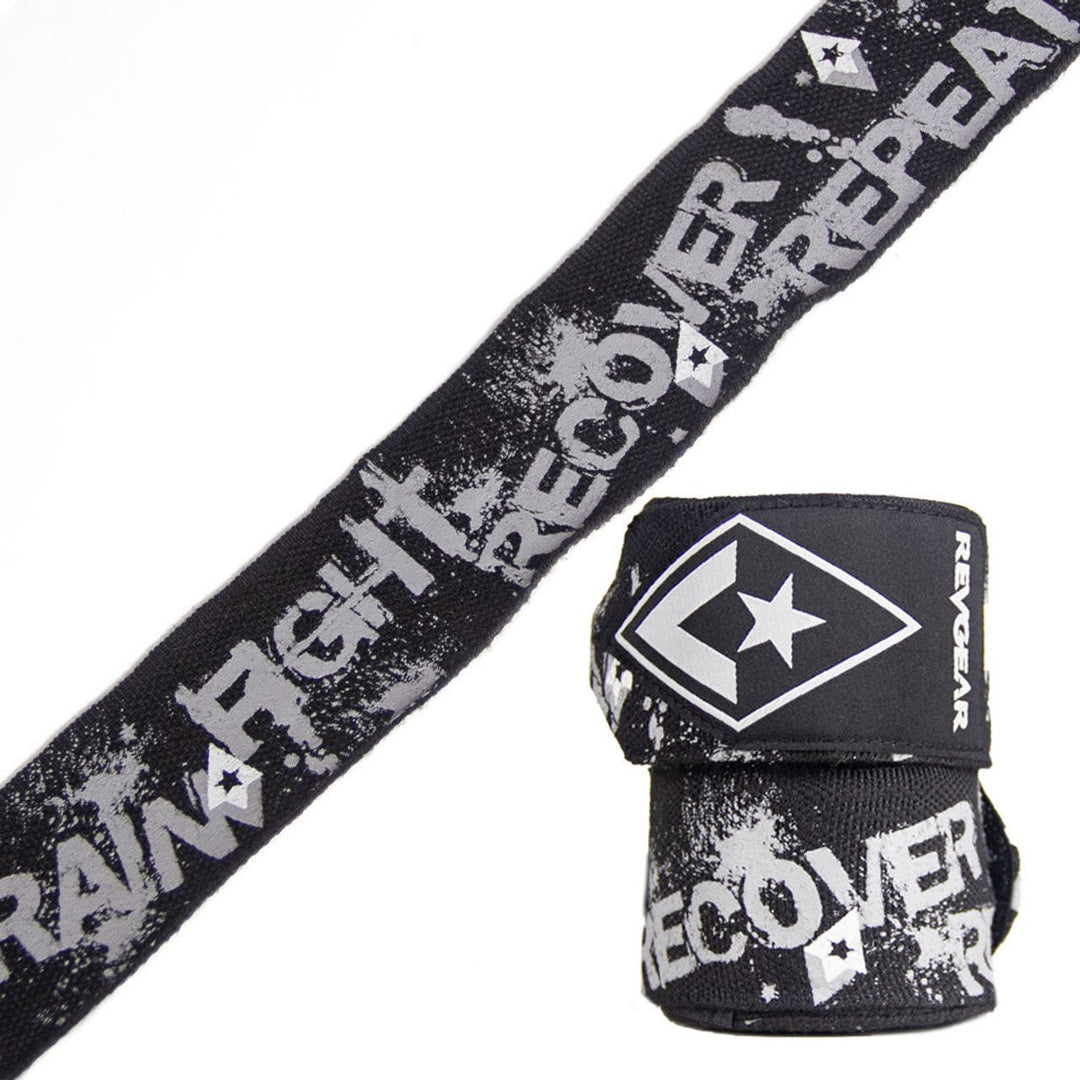 REVGEAR - PRO SERIES ELASTIC HAND WRAPS | TRAIN FIGHT RECOVER REPEAT | 2"X 180" - FightstorePro