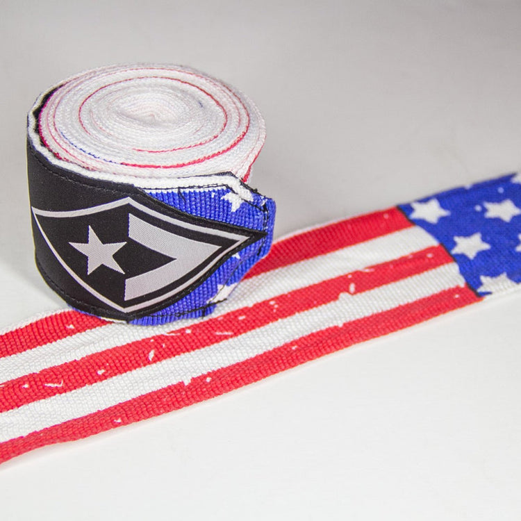 REVGEAR - PRO SERIES ELASTIC HAND WRAPS | USA FLAG | 2 IN X 180 IN - FightstorePro
