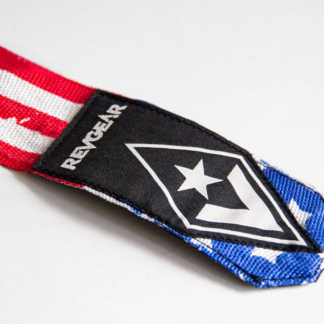 REVGEAR - PRO SERIES ELASTIC HAND WRAPS | USA FLAG | 2 IN X 180 IN - FightstorePro