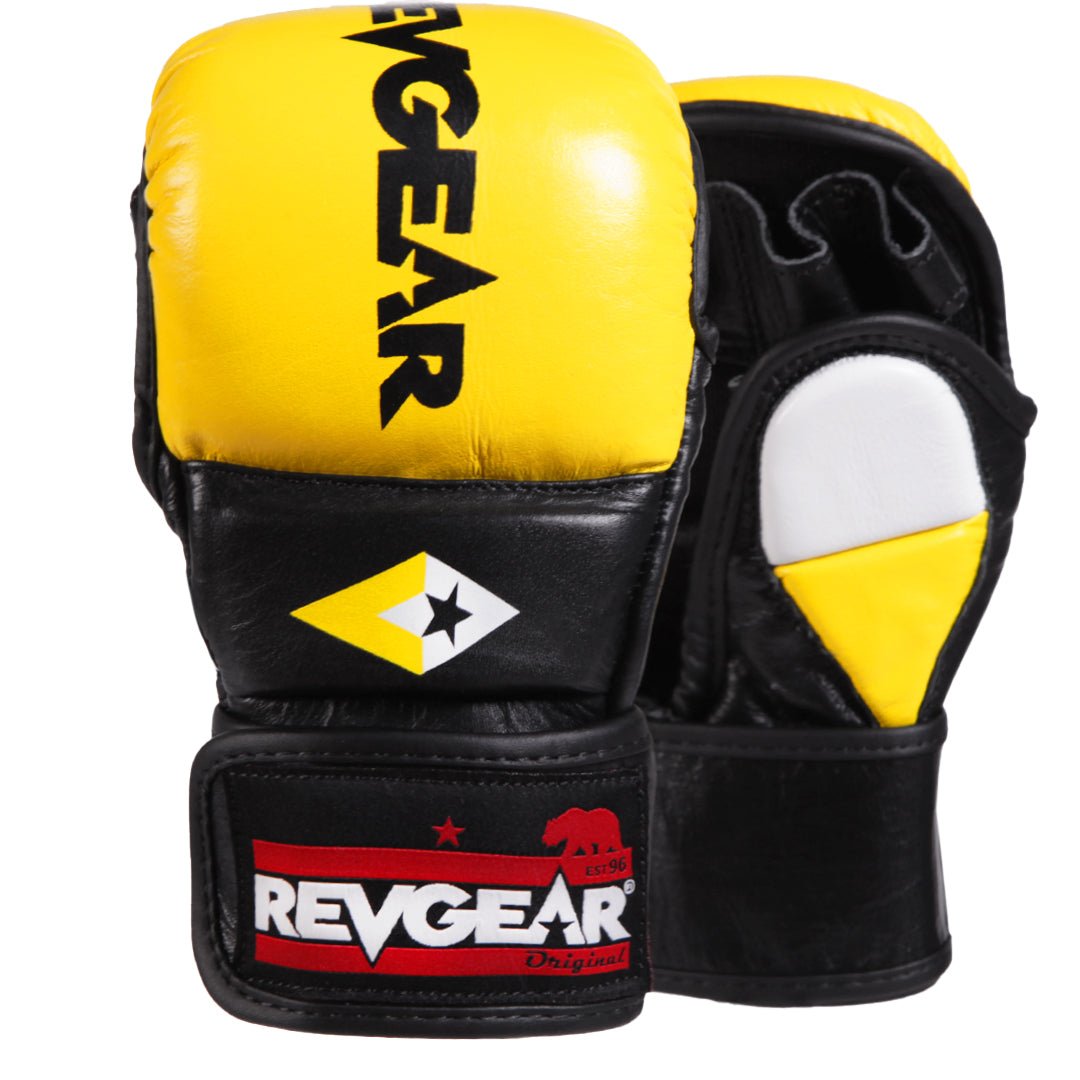REVGEAR - PRO SERIES MS1 MMA TRAINING AND SPARRING GLOVE - Yellow - FightstorePro