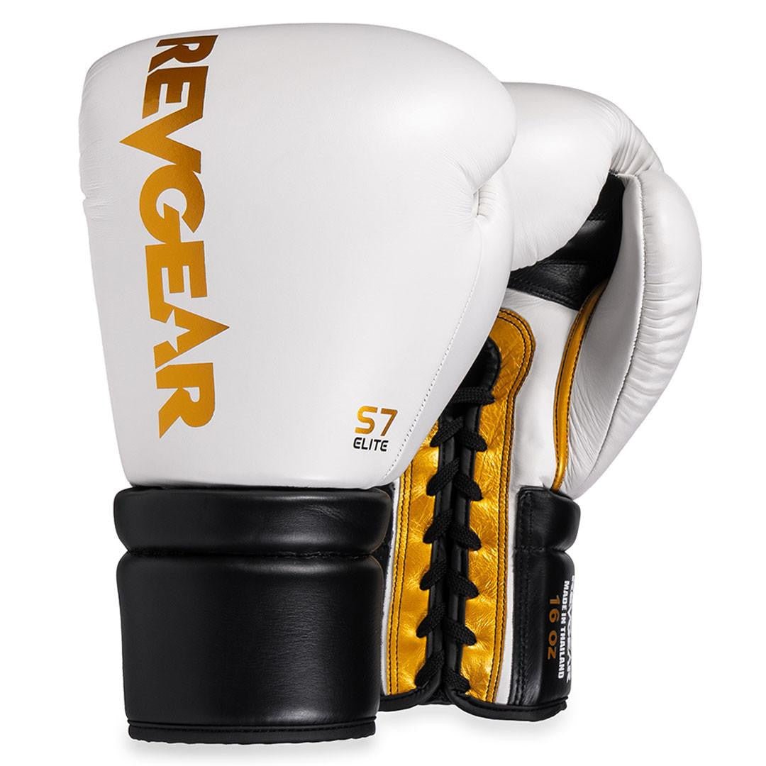 Revgear S7 Leather Lace Up Sparring Gloves - FightstorePro