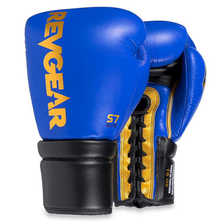 Revgear S7 Leather Lace Up Sparring Gloves - FightstorePro
