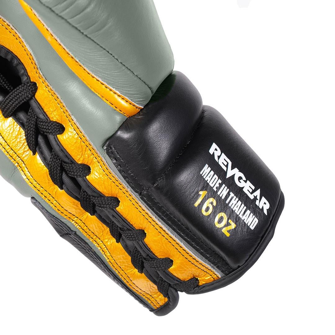 Revgear S7 Leather Lace Up Sparring Gloves - FightstorePro