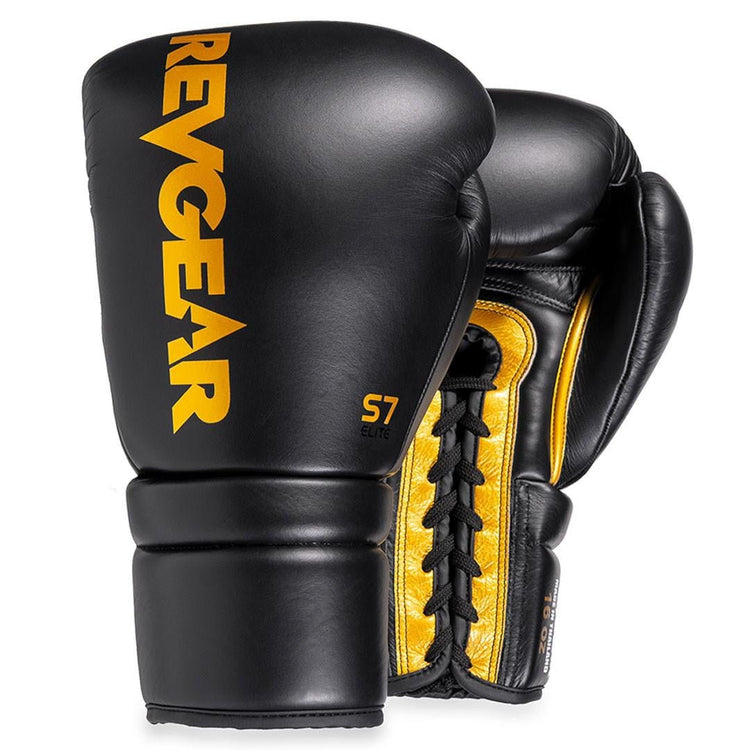 Revgear S7 Leather Lace Up Sparring Gloves - FightstorePro