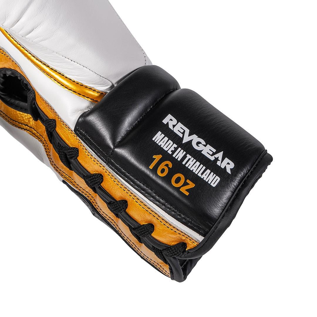 Revgear S7 Leather Lace Up Sparring Gloves - FightstorePro