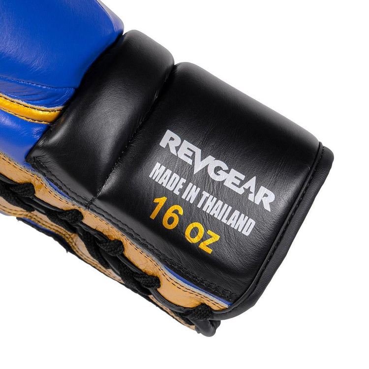 Revgear S7 Leather Lace Up Sparring Gloves - FightstorePro