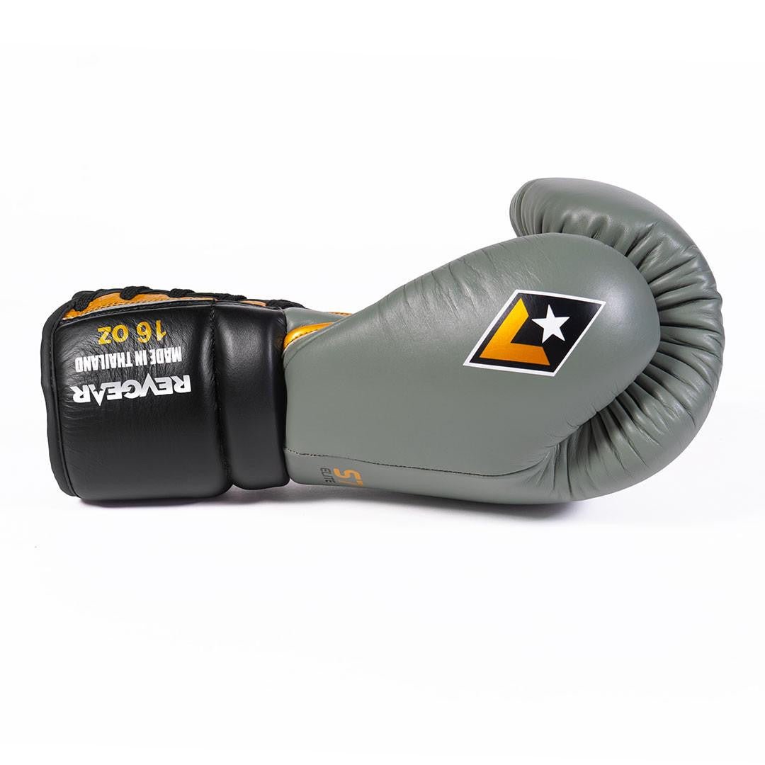 Revgear S7 Leather Lace Up Sparring Gloves - FightstorePro