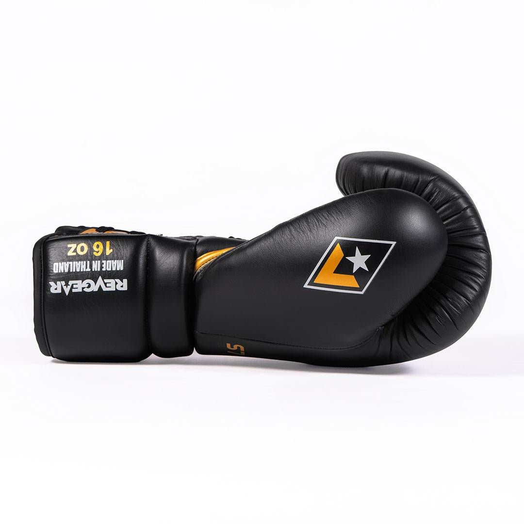 Revgear S7 Leather Lace Up Sparring Gloves - FightstorePro