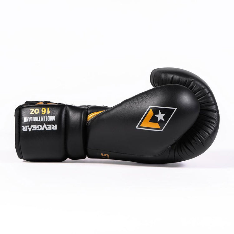 Revgear S7 Leather Lace Up Sparring Gloves - FightstorePro