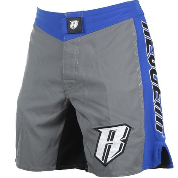 REVGEAR - Spartan Pro Micro MMA Shorts - Grey & Blue - FightstorePro