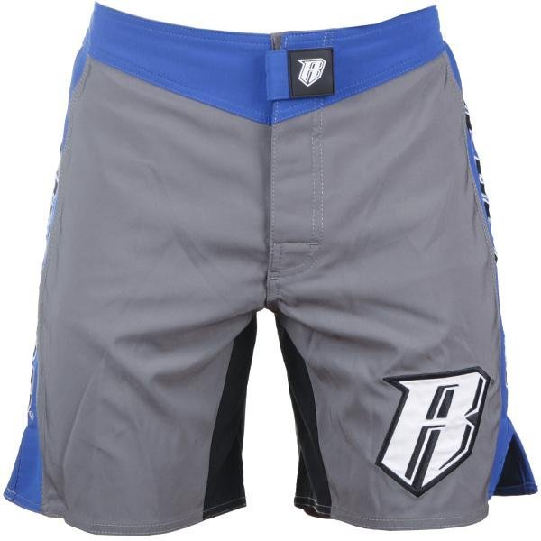 REVGEAR - Spartan Pro Micro MMA Shorts - Grey & Blue - FightstorePro